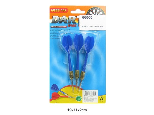 RZUTKI DART OSTRE 3szt 084205 66000