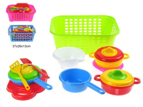 KOSZYK Z NACZYNIAMI 2852