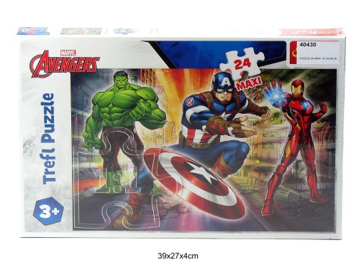 PUZZLE 24 MAXI W ŚWIECIE AVENGERSÓW 40430