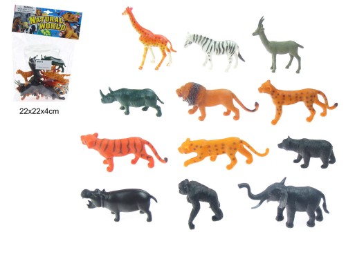 ZWIERZĘTA DZIKIE 12SZT 006681 06011