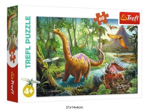 PUZZLE 60 WĘDRÓWKA DINOZAURÓW 40132