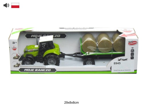 TRAKTOR Z BELAMI SŁOMY 26456 8945