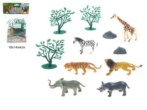 ZWIERZĘTA DZIKIE 10SZT 1076