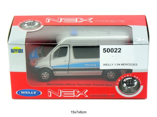 WELLY 1:34 MERCEDES POLICJA 50022