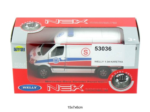 WELLY 1:34 KARETKA MERCEDES 53036