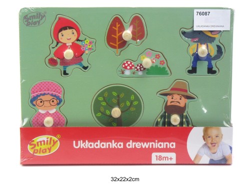 UKŁADANKA DREWNIANA CZERWONY KAPTUREK 76087