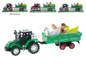 TRAKTOR Z PRZYCZEPĄ I PTACTWEM 89132