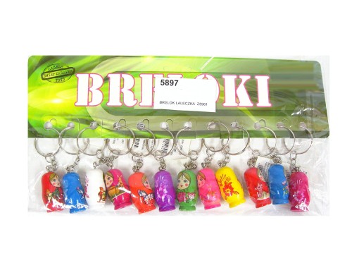 BRELOK MATRIOSZKA DREWNIANA /12 5897