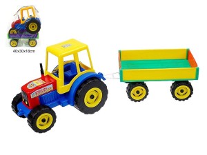 TRAKTOR Z PRZYCZEPĄ FARMER 0438