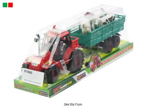 TRAKTOR Z PRZYCZEPĄ I ZWIERZĘTAMI 87080