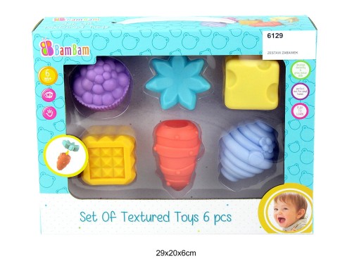 ZESTAW ZABAWEK SENSORYCZNYCH 6SZT. 6129