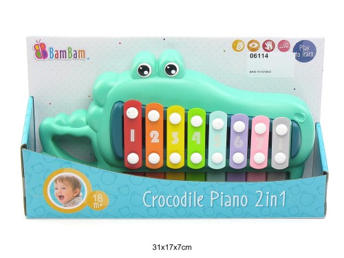 BAM PIANINKO CYMBAŁKI KROKODYLEK 836462 06114