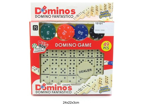 DOMINO DUŻE Z ŻETONAMI 550391 15101