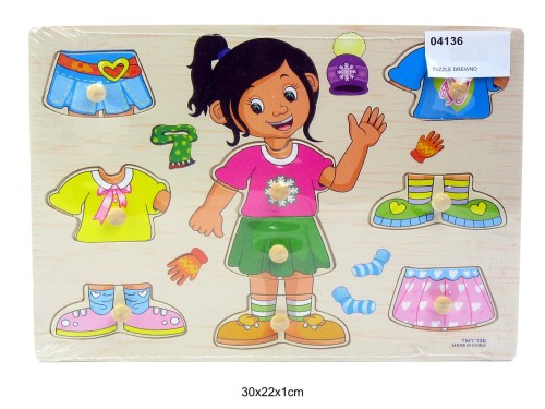 PUZZLE DREWNO DZIEWCZYNKA 773754 04136