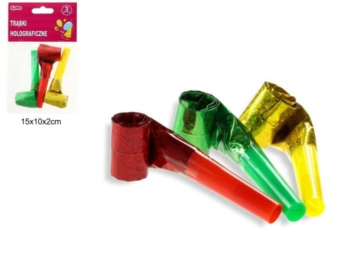ZESTAW 3 TRĄBKI HOLOGRAFICZNE 903279 9434