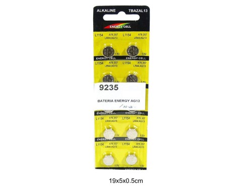 BATERIA PŁASKA AG13 ENERGY 10SZT. 9235
