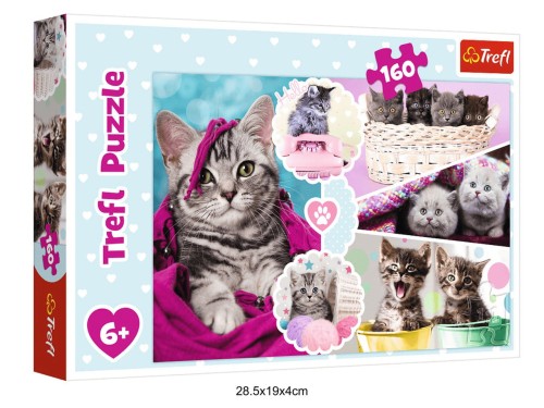 PUZZLE 160el. UROCZE KOTKI 40079