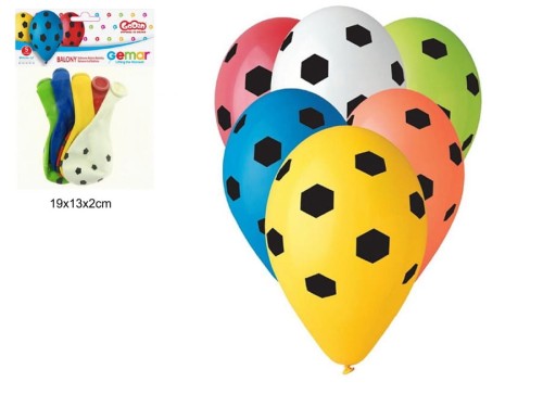 BALONY PREMIUM PIŁKA NOŻNA 5SZT 95042