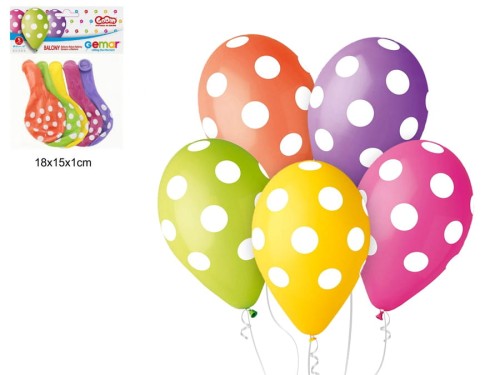 BALONY PREMIUM GROCHY 12"/5szt 303933 9477