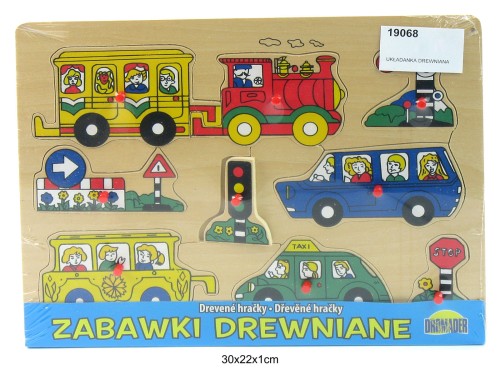 UKŁADANKA DREWNIANA POJAZDY 01646 19068