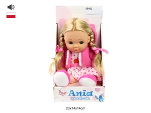 LALKA ANIA ŚPIEWA PO POLSKU 31CM 50032