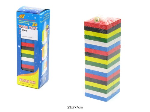 KLOCKI DREWNIANE WIEŻA 027966 1960