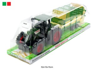 TRAKTOR Z PRZYCZEPĄ Z ROZRZUTNIKIEM 85039