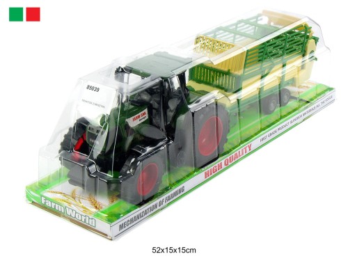 TRAKTOR Z PRZYCZEPĄ ZBIERAJĄCĄ 1088A-4 85039