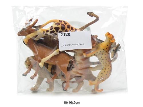 ZWIERZĘTA DZIKIE 6szt 671200 2120