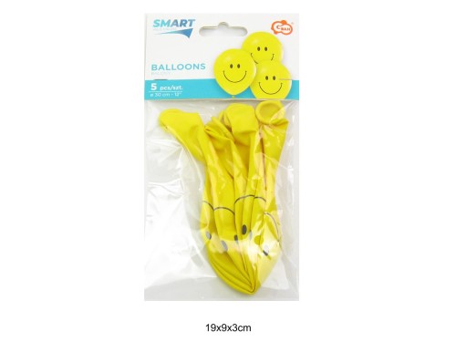 BALONY UŚMIECHY 12" 5SZT. 130621 93033