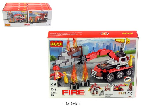 KLOCKI COGO STRAŻ POŻARNA MIX 011424 09114