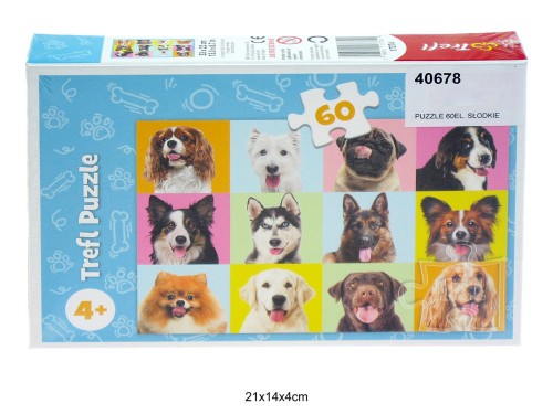 PUZZLE 60EL. SŁODKIE PSIAKI 40678
