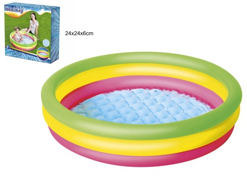 BASEN DMUCHANY 102X25 Z MIĘKKĄ PODŁOGĄ B51104 4478