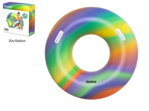 KOŁO DO PŁYWANIA TĘCZA 119CM B36352 43028