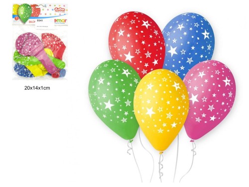 BALONY PREMIUM GWIAZDKI 5szt 9341