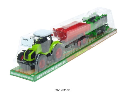 TRAKTOR Z PRZYCZEPĄ I MASZYNĄ 013381 89174
