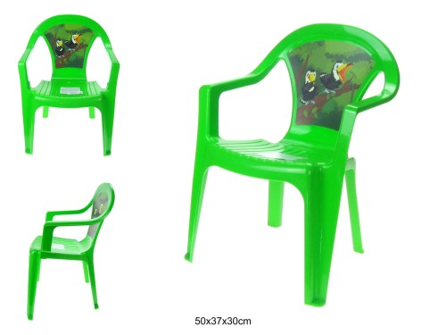 KRZESEŁKO DZIECIĘCE Z MOTYWEM ZIELONE 76135