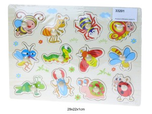 PUZZLE DREWNIANE INSEKTY 33201