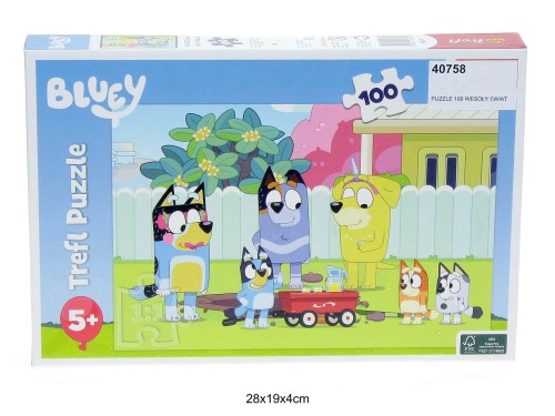 PUZZLE 100 WESOŁY ŚWIAT BLUEY 40758