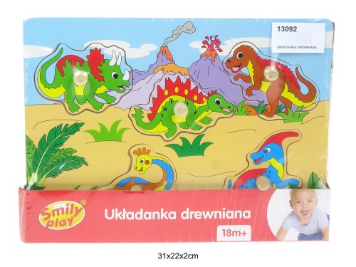 UKŁADANKA DREWNIANA DINO 835972 13092