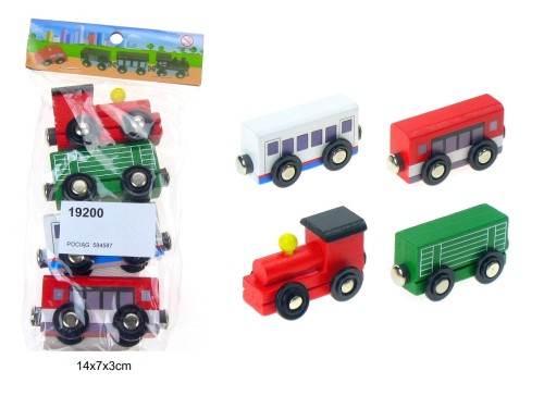 POCIĄG DREWNIANY Z MAGNESEM 584587 19200