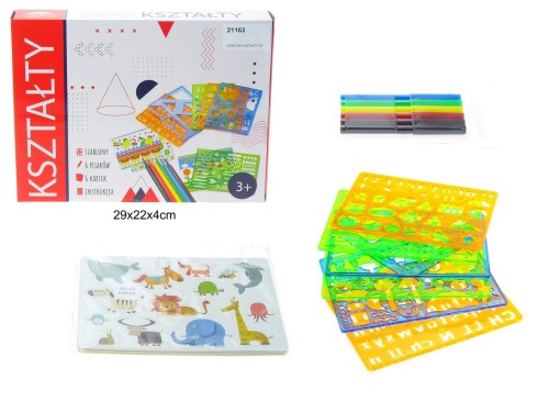 SZABLONY KSZTAŁTY DO RYSOWANIA 21163