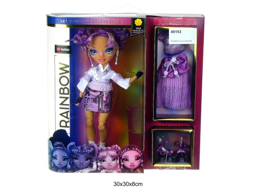 RAINBOW HIGH FASHION DOLL LILA YAMAMOTO 45153