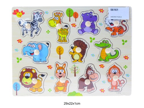 DREWNO PUZZLE ZWIERZĘTA 743160 56161