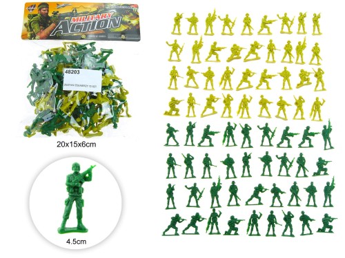 ZESTAW ŻOŁNIERZY 72 SZT. 043396 48203