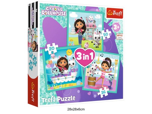 PUZZLE 3W1, AKTYWNOŚCI GABBI 40792