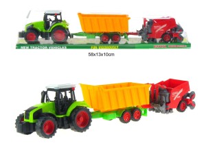 TRAKTOR Z PRZYCZEPĄ I SIEWNIKIEM 88165