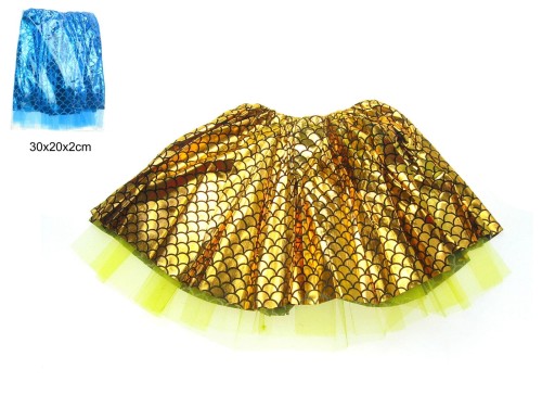 SPÓDNICZKA BŁYSZCZĄCA Z TIULEM 50218