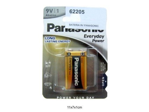 BATERIA 9V PANASONIC EVERDAY ALKALICZNA 62205