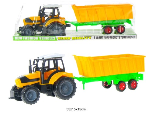 TRAKTOR Z PRZYCZEPĄ 019826 85201